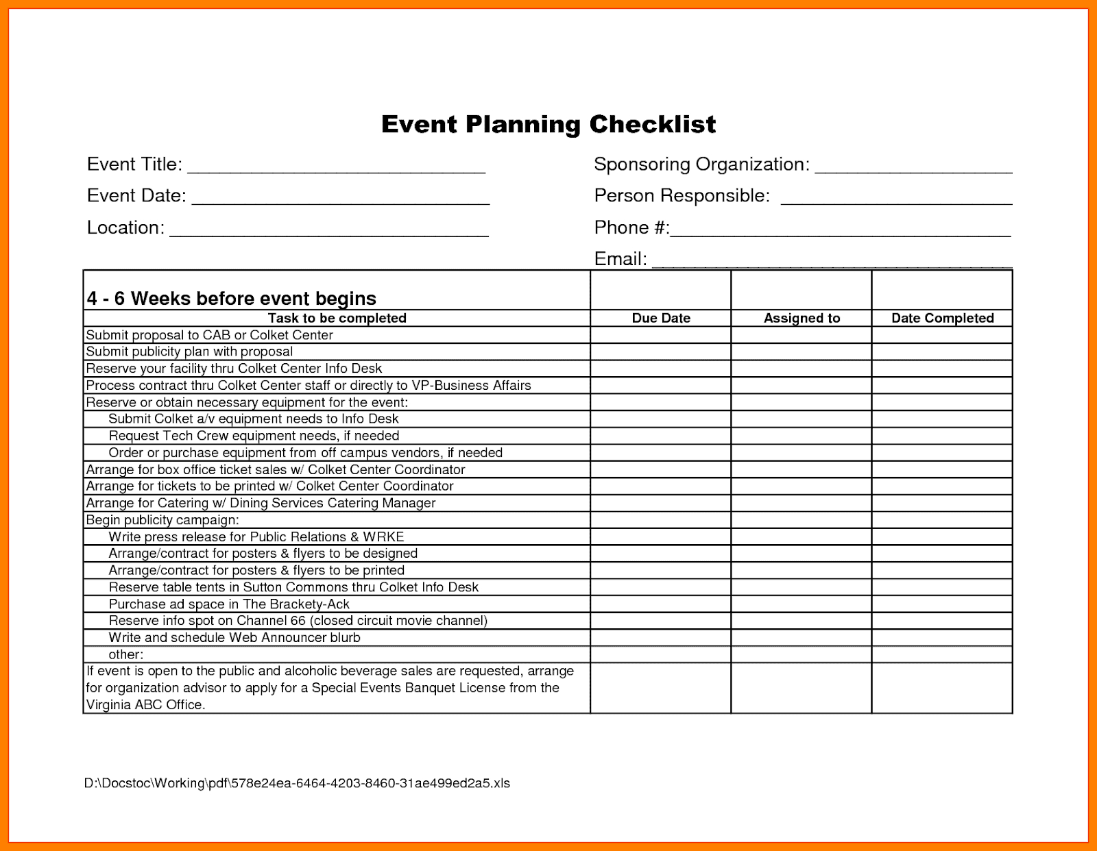 Event Planner Template Word 11 Event Checklist Template 11  With Regard To Corporate Event Planning Checklist Template Within Corporate Event Planning Checklist Template