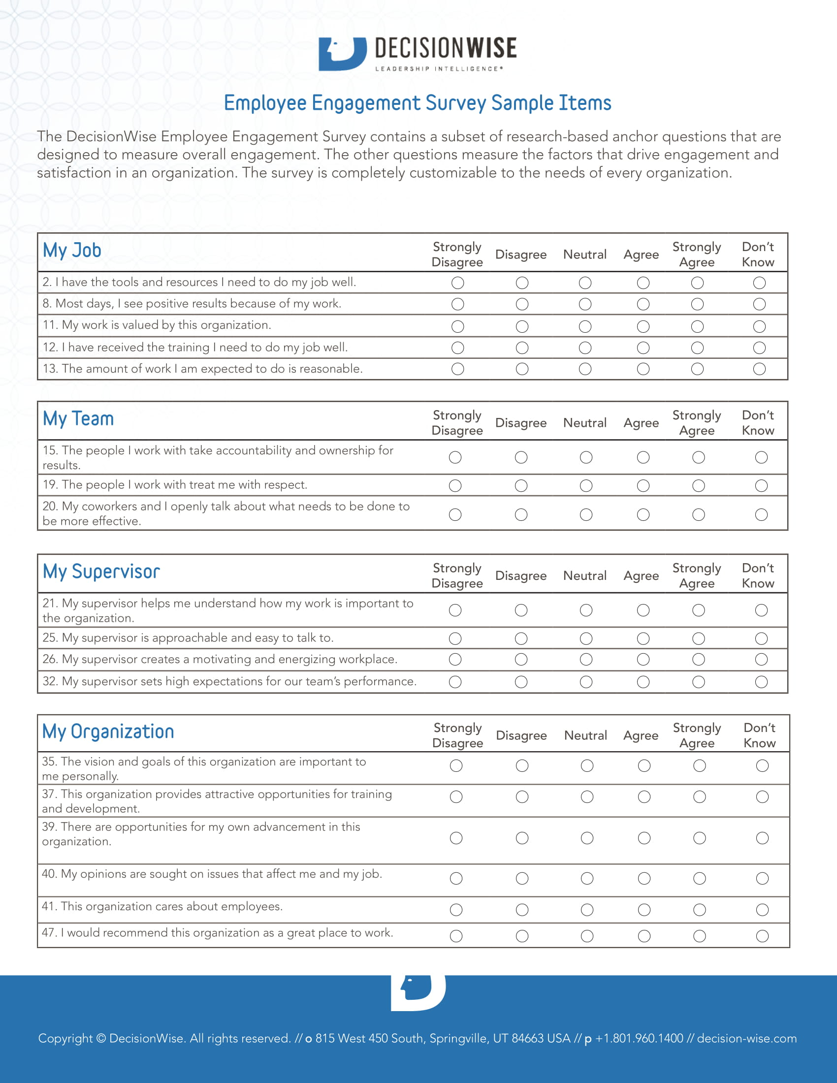 FREE 11+ Employee Engagement Survey Forms in PDF Inside Employee Engagement Budget Template With Employee Engagement Budget Template
