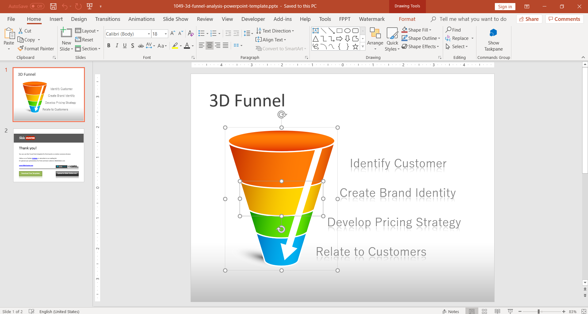 Free 11D Funnel Analysis PowerPoint Template Inside Funnel Analysis Template Regarding Funnel Analysis Template