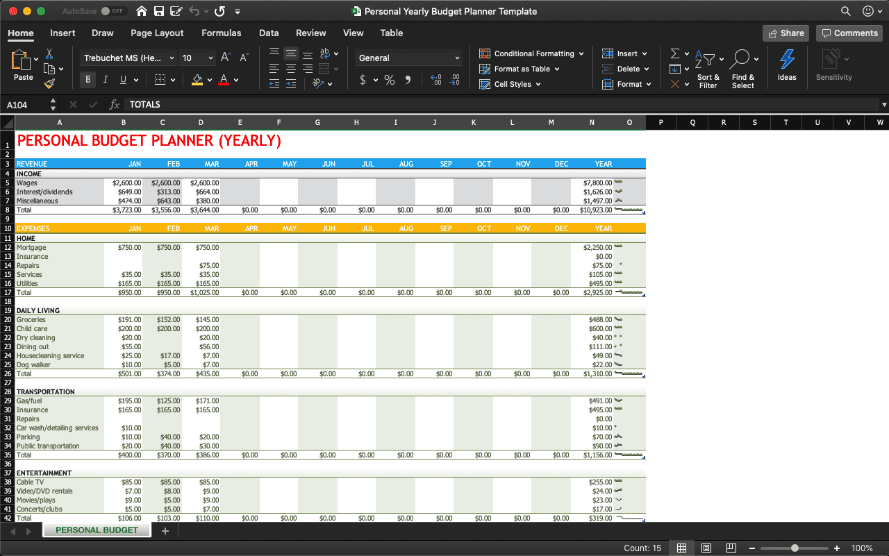 Free budget template in Excel: the top 11 for 11 - Sheetgo Blog Regarding Bi Weekly Household Budget Template In Bi Weekly Household Budget Template