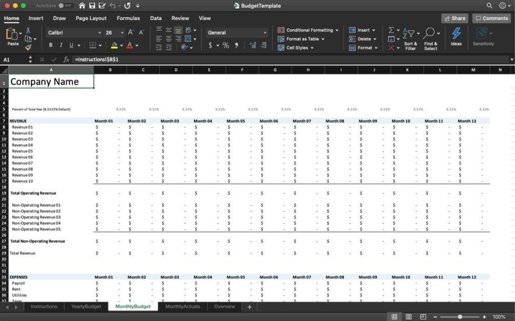Free budget template in Excel: the top 11 for 11 - Sheetgo Blog In Office Move Budget Template