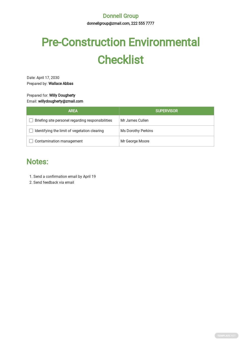 FREE Construction Checklist Template in PDF  Template Throughout Pre Construction Checklist Template
