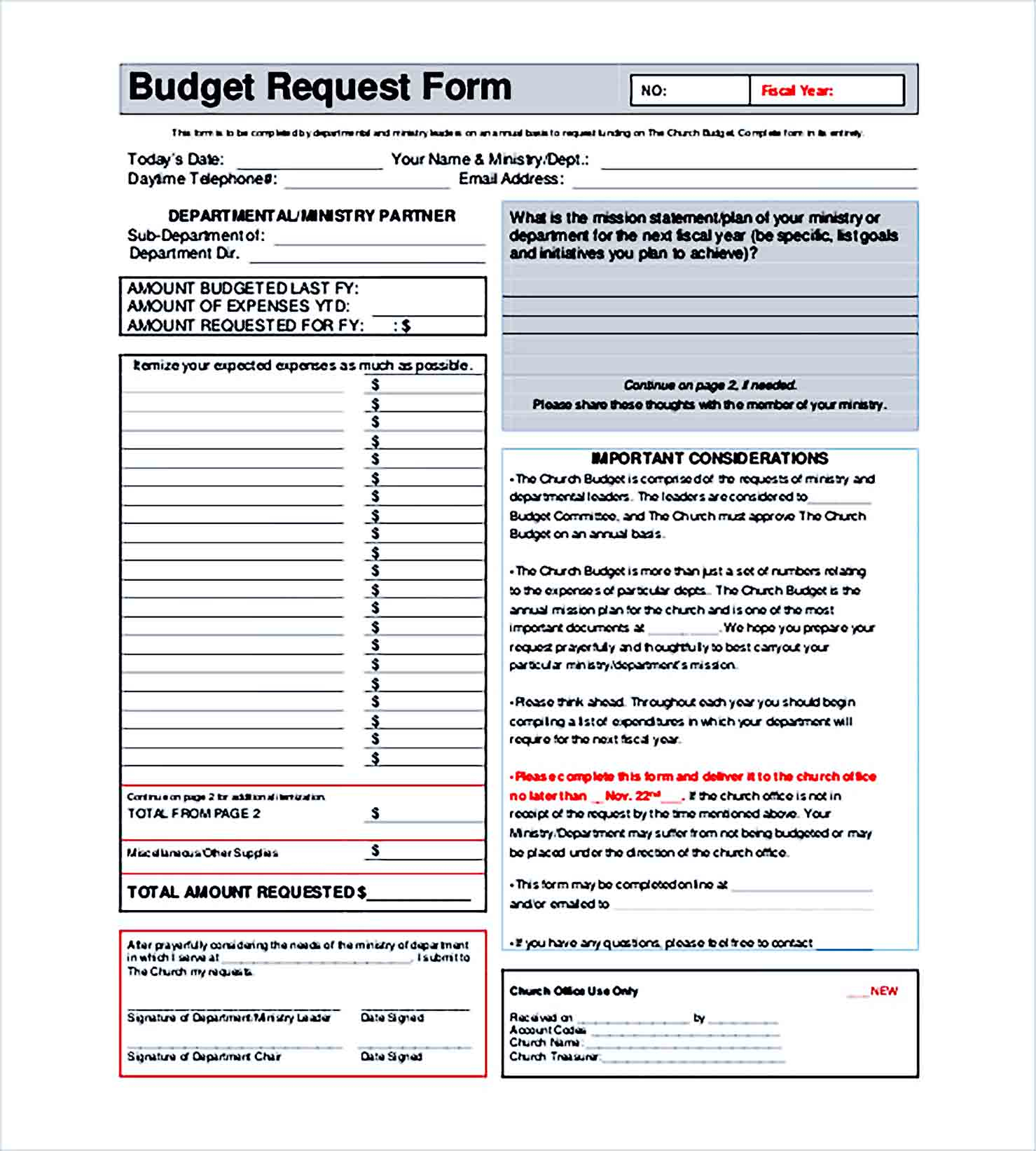 Free Download 11+ Easy Use Sample Church Budget Templates  Regarding Budget Template For Church Ministry For Budget Template For Church Ministry