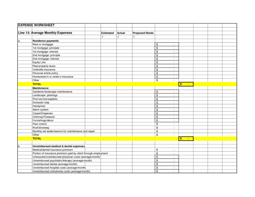 Free Excel Bookkeeping Templates Small Business Worksheet Template  With Office Relocation Budget Template Pertaining To Office Relocation Budget Template