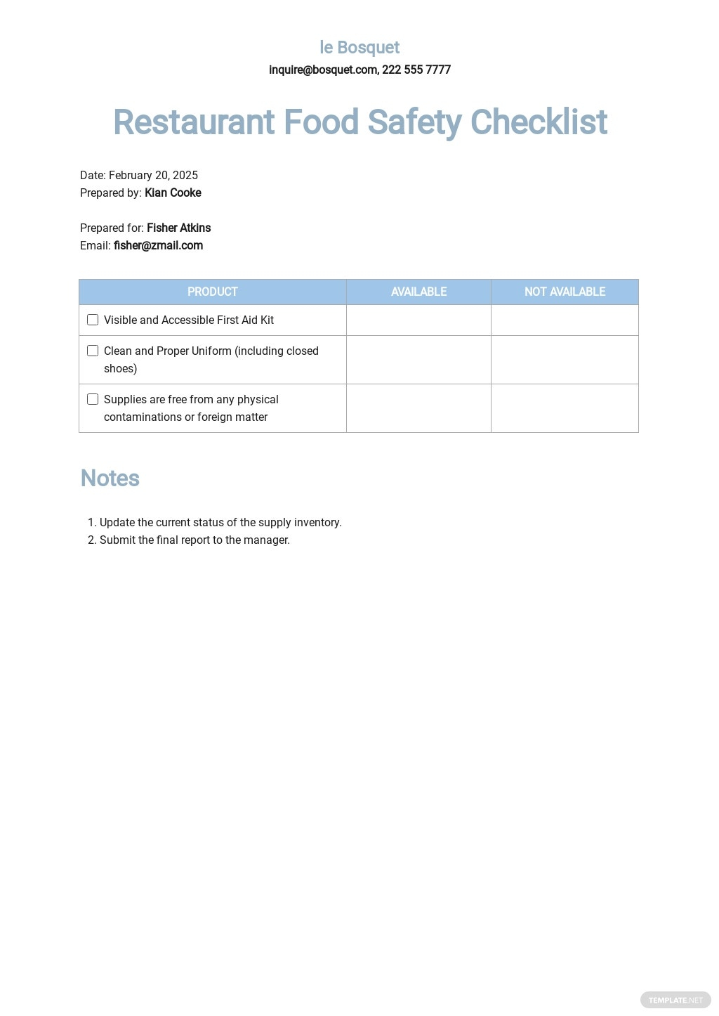 FREE Hotel Checklist Templates in PDF  Template Intended For Uniform Checklist Template