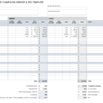 Free Marketing Campaign Templates  Smartsheet Pertaining To Political Campaign Budget Template