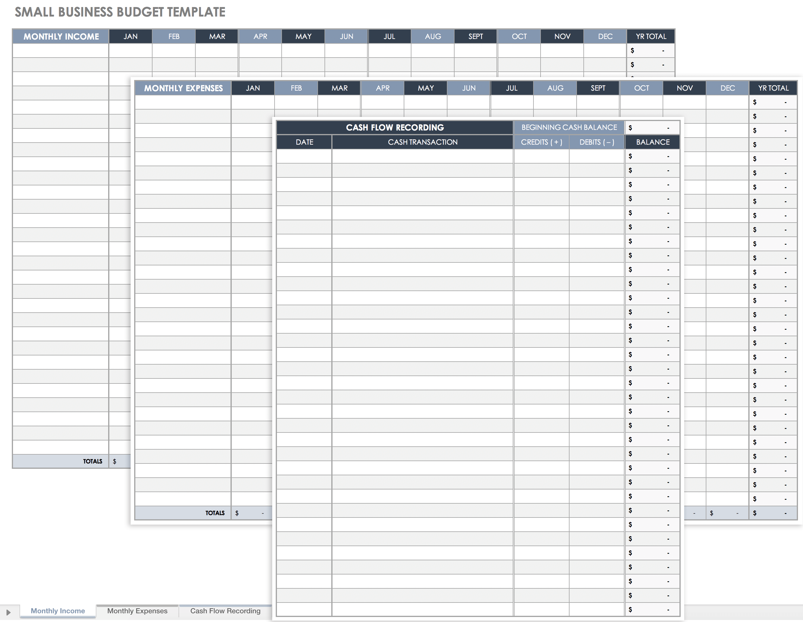 Free Small Business Budget Templates  Smartsheet Inside Single Person Budget Template With Single Person Budget Template