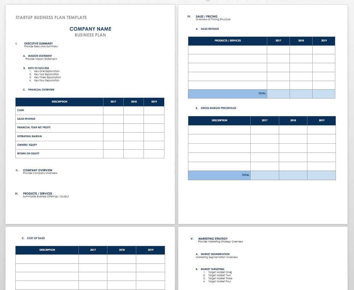Free Startup Plan, Budget & Cost Templates  Smartsheet For New Business Budget Plan Template Intended For New Business Budget Plan Template