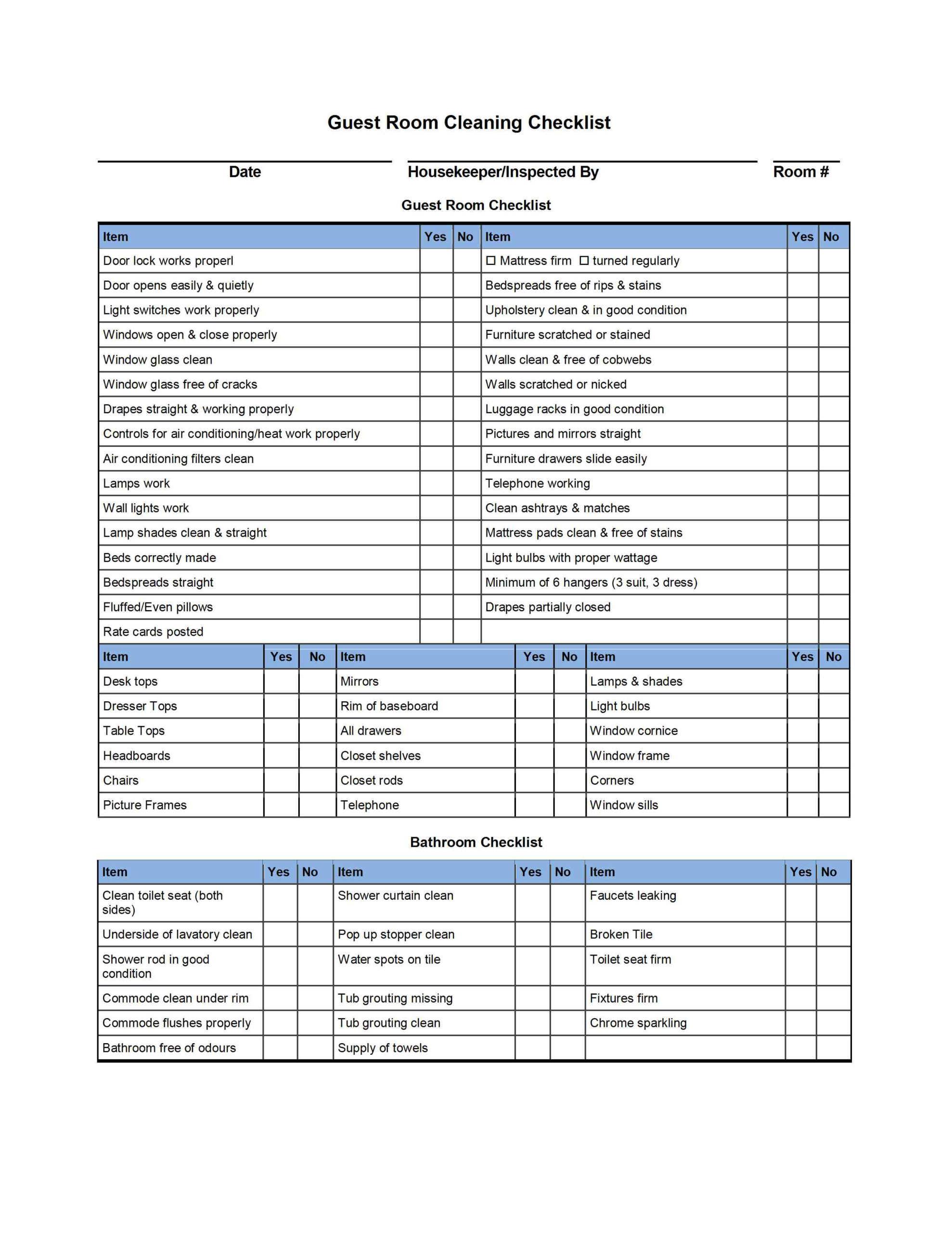 Guest Room Cleaning Checklist Template Regarding College Application Checklist Template In College Application Checklist Template