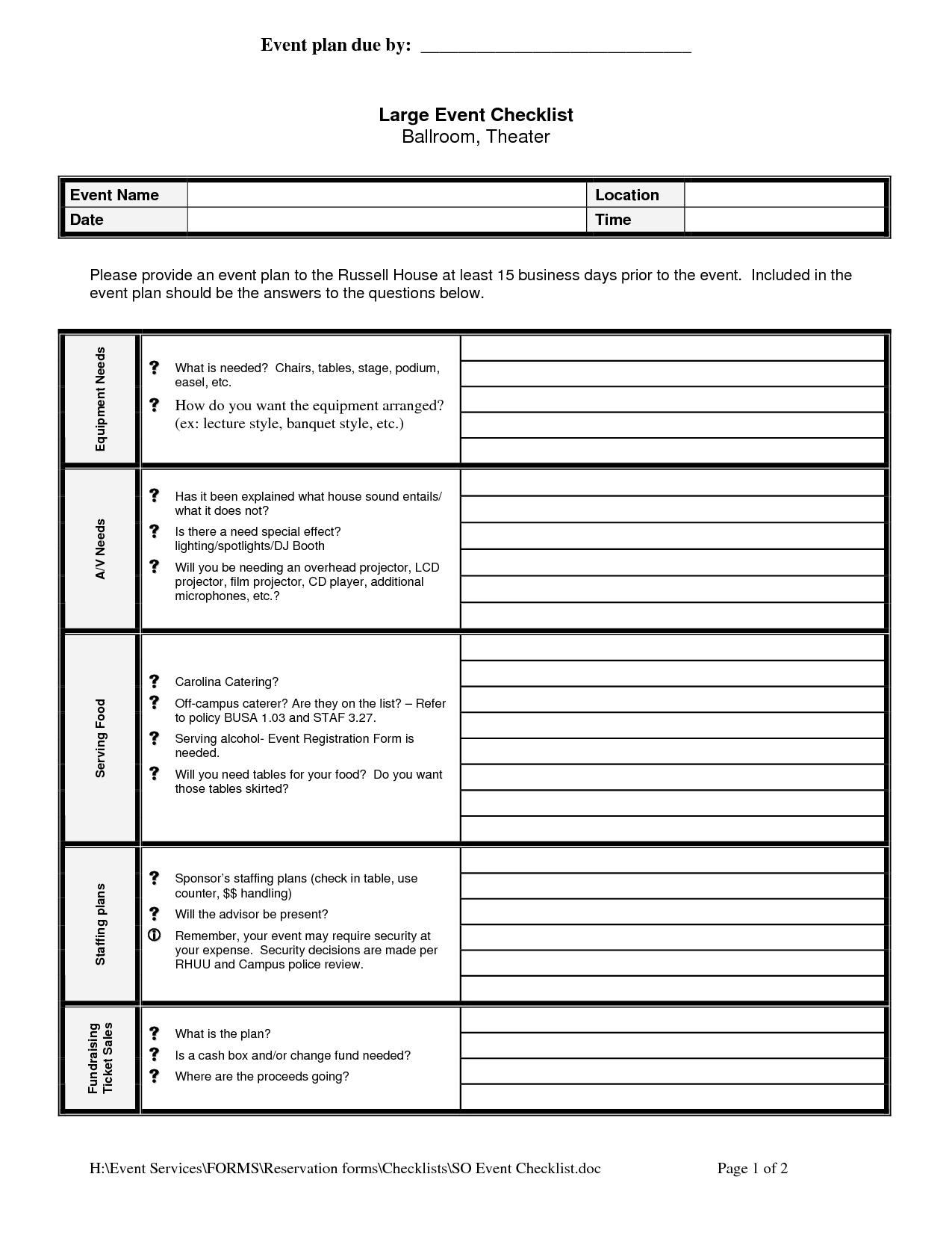 How To Plan An Event Template - unugtp For Fundraising Event Planning Checklist Template With Regard To Fundraising Event Planning Checklist Template