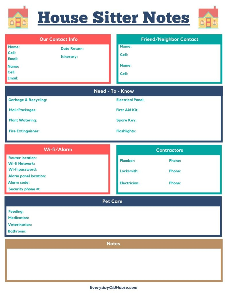 How to Prep Your House Sitter (Checklist) – What They Need To Know  Intended For Dog Sitting Checklist Template Inside Dog Sitting Checklist Template