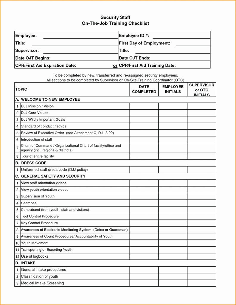 Hvac Maintenance Checklist form Beautiful Building Inspection  For Ojt Training Checklist Template Pertaining To Ojt Training Checklist Template