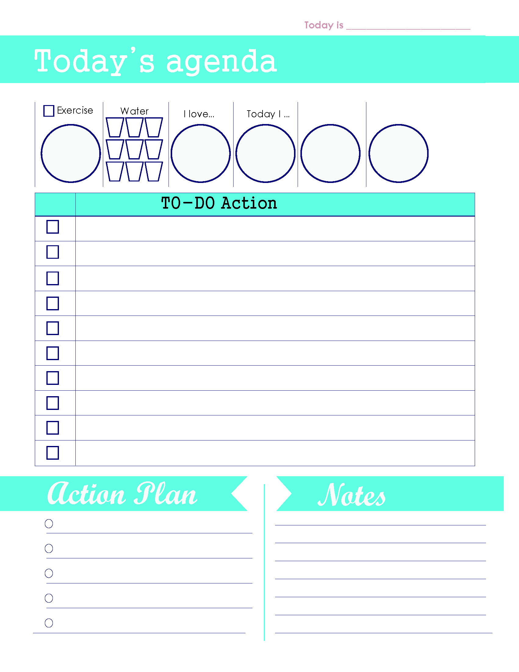 Kostenloses Daily Agenda To Do List Template With Morning Routine Checklist Template Pertaining To Morning Routine Checklist Template
