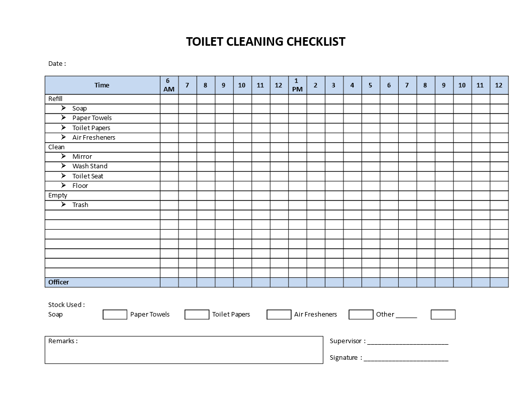 Kostenloses Restroom Cleaning Checklist Model For Bathroom Cleaning Checklist Template Pertaining To Bathroom Cleaning Checklist Template