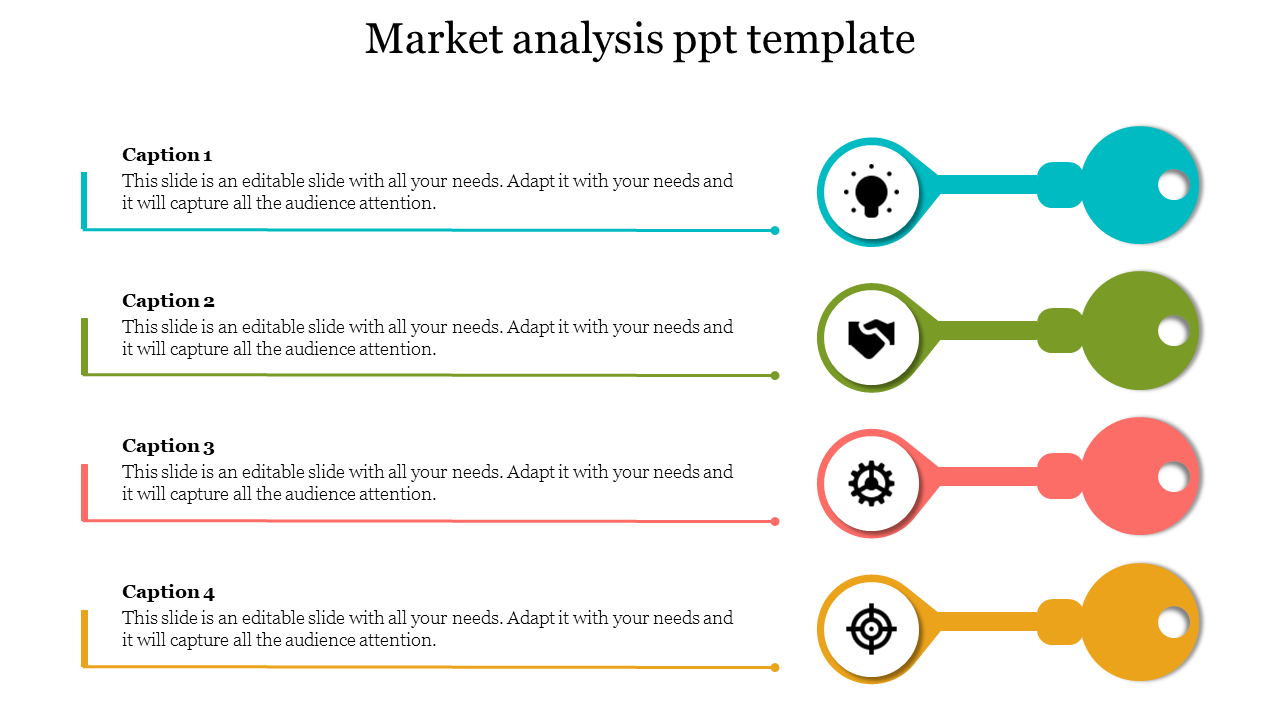 Market Analysis PPT Template - Key Model For Home Market Analysis Template In Home Market Analysis Template
