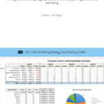 Marketing budget spreadsheet template  Smart Insights Inside Content Marketing Budget Template