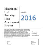 Meaningful Use Risk Assessment Template With Security Risk Assessment Checklist Template