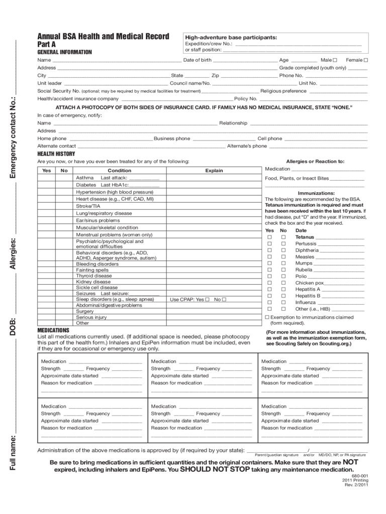 Medical Form - 11 Free Templates in PDF, Word, Excel Download Within Medical History Checklist Template