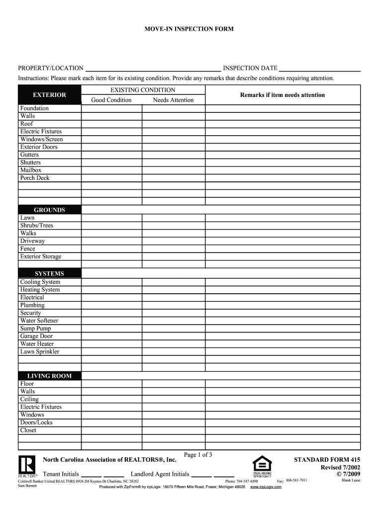 Move In Inspection - Fill Online, Printable, Fillable, Blank  pdfFiller Pertaining To Move In Checklist Template Regarding Move In Checklist Template