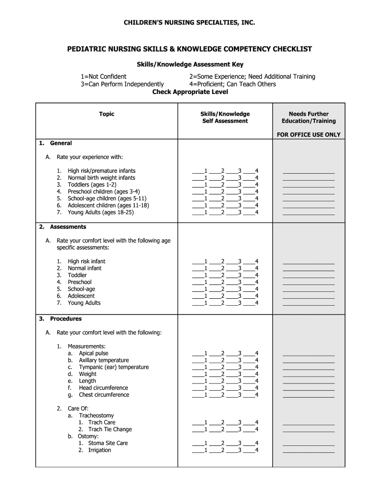 n​u​r​s​i​n​g​ ​s​k​i​l​l​s​ ​c​h​e​c​k​l​i​s​t​ ​f​o​r​m​s​ ​p​r  Throughout Nursing Competency Checklist Template Filetype Doc Pertaining To Nursing Competency Checklist Template Filetype Doc