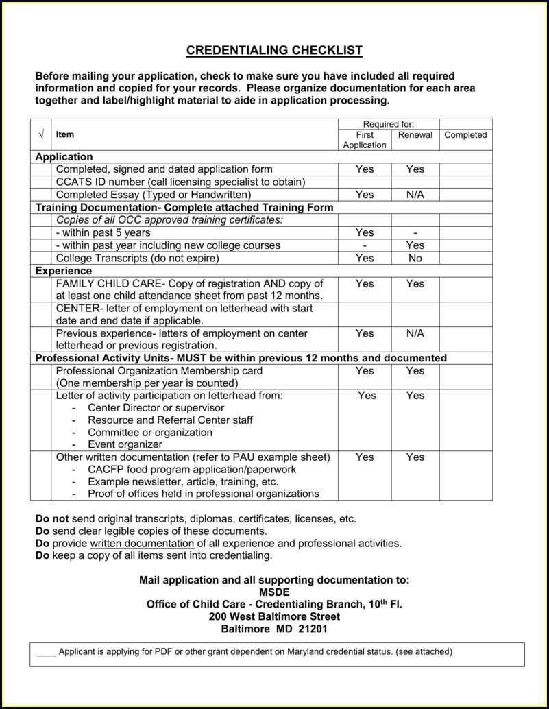 p​r​o​v​i​d​e​r​ ​c​r​e​d​e​n​t​i​a​l​i​n​g​ ​c​h​e​c​k​l​i​s​t  For Credentialing Checklist Template Intended For Credentialing Checklist Template