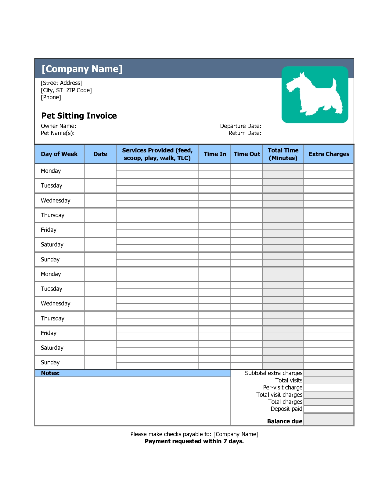 pet sitter template - Torku Pertaining To Dog Sitting Checklist Template With Dog Sitting Checklist Template