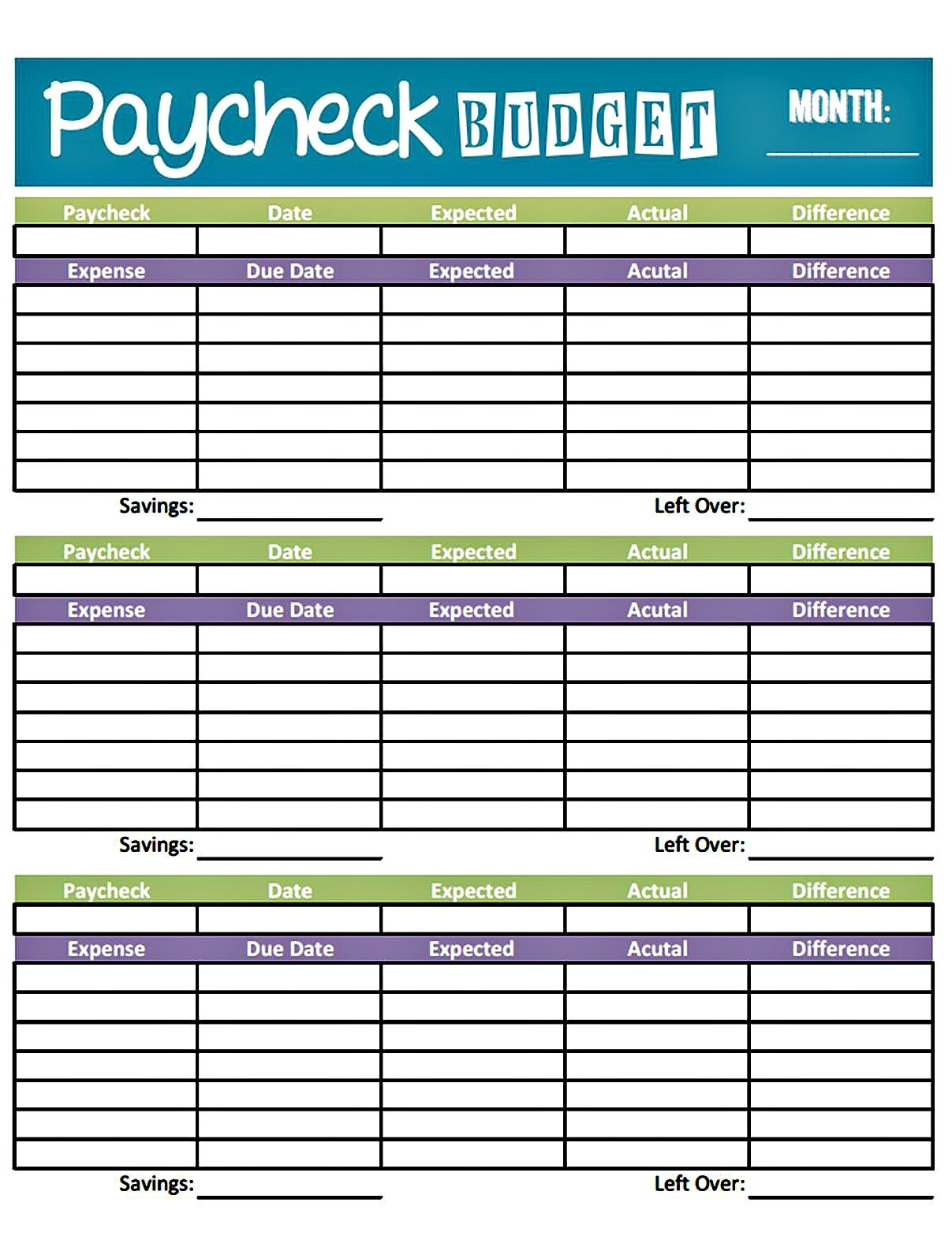 printable bi weekly budget sheet – PrintAll With Regard To Bi-Monthly Budget Template In Bi-Monthly Budget Template