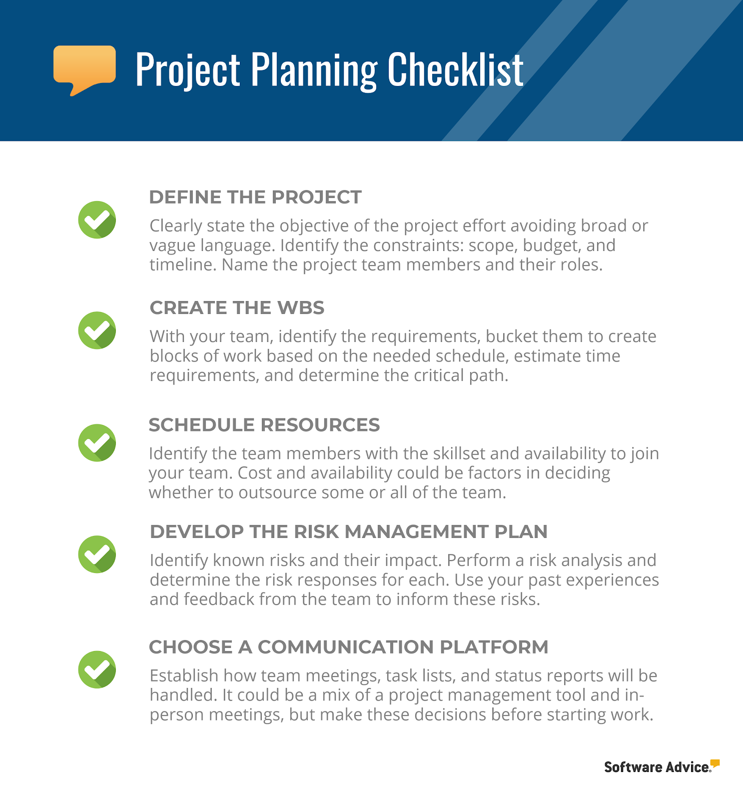 Project Planning Checklist: 11 Steps Any Project Should Follow  Intended For Project Planning Checklist Template Pertaining To Project Planning Checklist Template