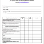 Safety Checklist Template Simple Apartment Building Maintenance  Within Facility Maintenance Checklist Template