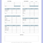 Simple Budget Template for College Students (Free PDF) Regarding Fashion Show Budget Template