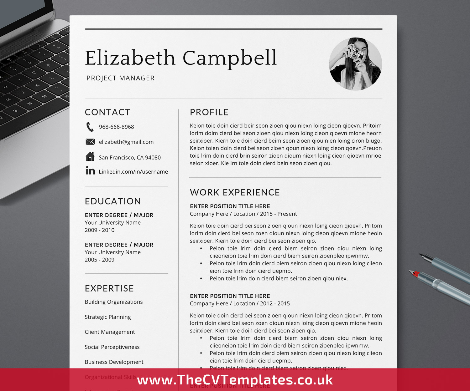 Simple Resume Template for Word, Curriculum Vitae, Clean Resume, Minimalist  CV Template, 11 Page, 11 Page, 11 Page Resume, Professional and Modern  Pertaining To Curriculum Analysis Template Within Curriculum Analysis Template