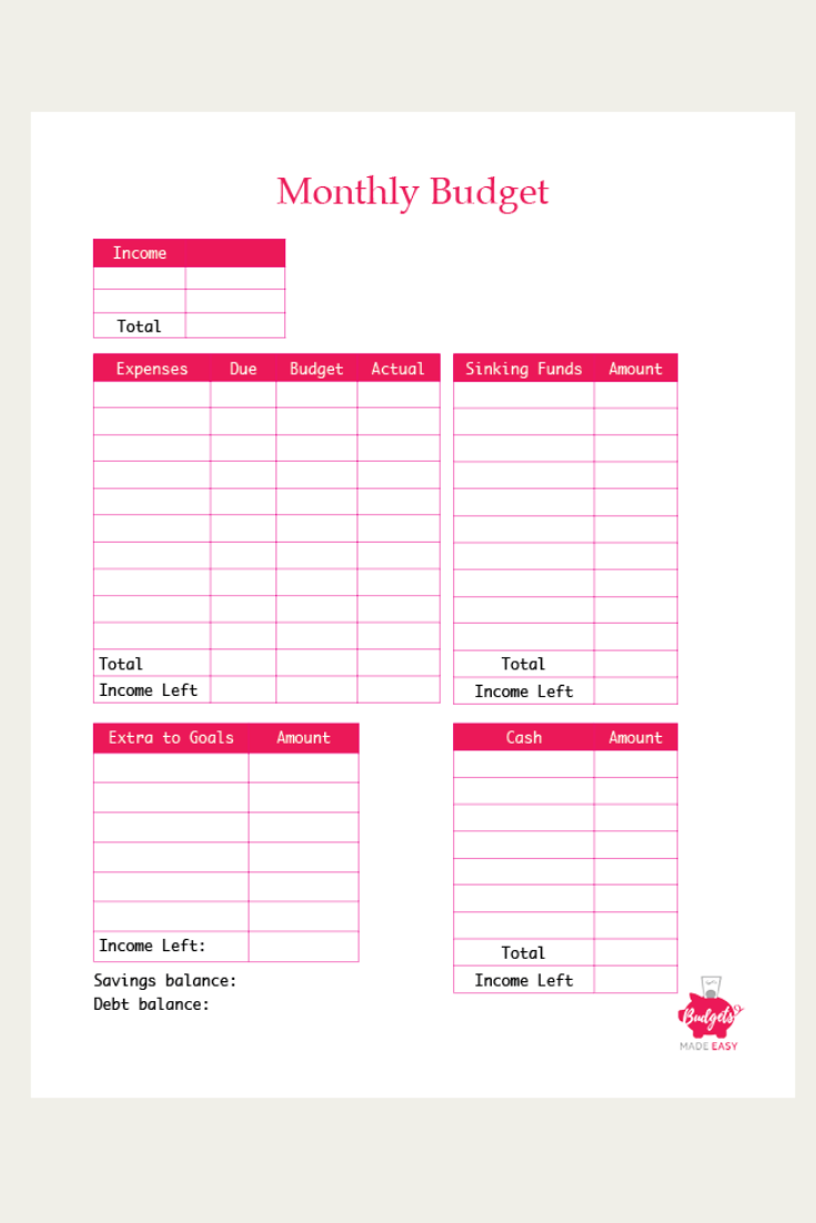 The Most Effective Free Monthly Budget Templates That Will Help  Intended For Basic Personal Budget Template Intended For Basic Personal Budget Template