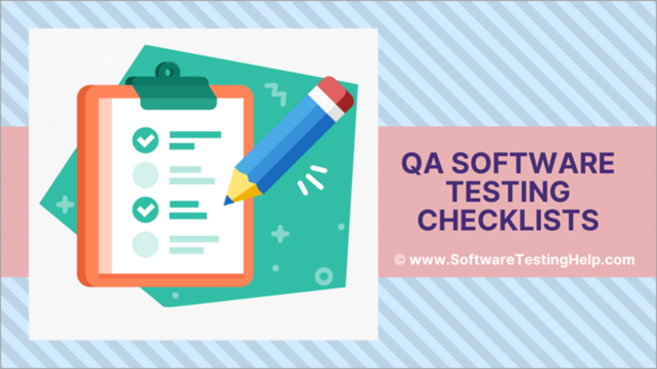 The QA Software Testing Checklists (Sample Checklists Included) For Application Testing Checklist Template Throughout Application Testing Checklist Template