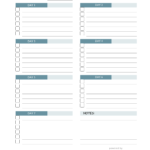 To Do List Templates Pertaining To Weekly Checklist Template Excel