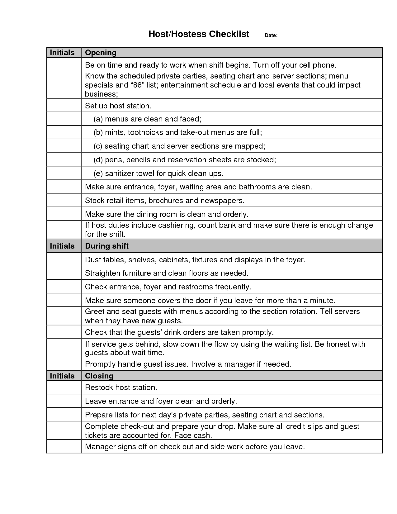 Tribal Tattoos X: Checklist Tattoo Shop Inventory List Intended For Restaurant Side Work Checklist Template Within Restaurant Side Work Checklist Template