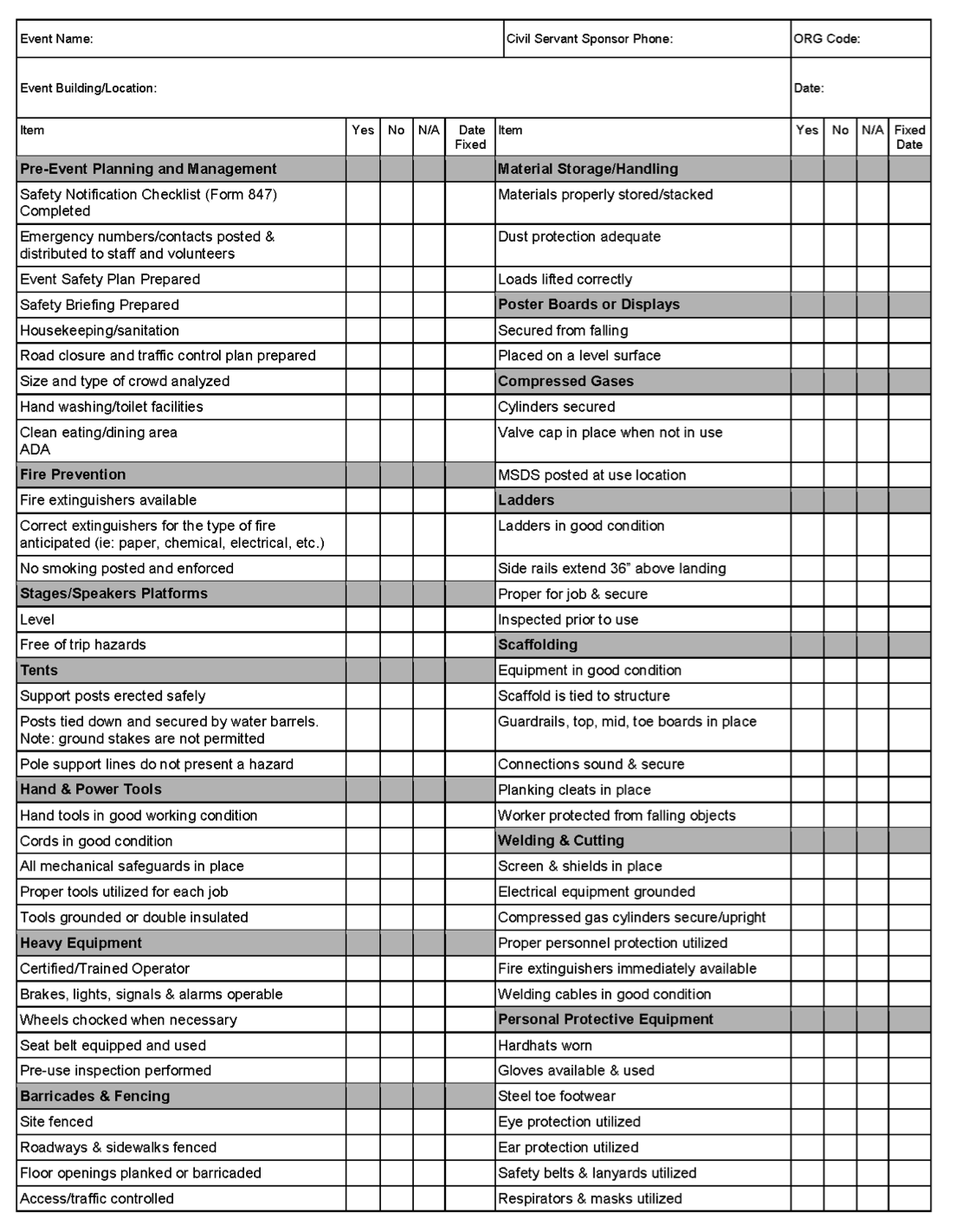 Vehicle Safety Inspection Checklist - HSE Images & Videos Gallery In Vehicle Safety Inspection Checklist Template With Regard To Vehicle Safety Inspection Checklist Template