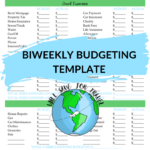 Will Save For Travel How To Budget Bi-Weekly With Irregular Income  With Bi-Weekly Budget Template