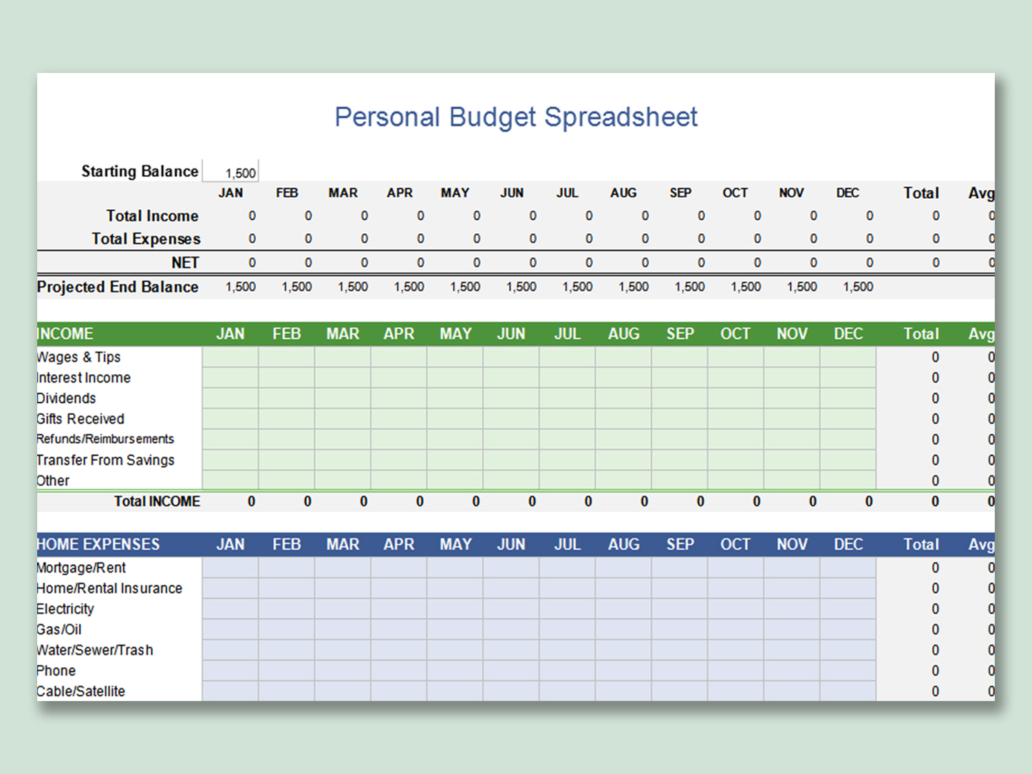 WPS Template - Free Download Writer, Presentation & Spreadsheet  Inside Personal Expenses Budget Template Within Personal Expenses Budget Template