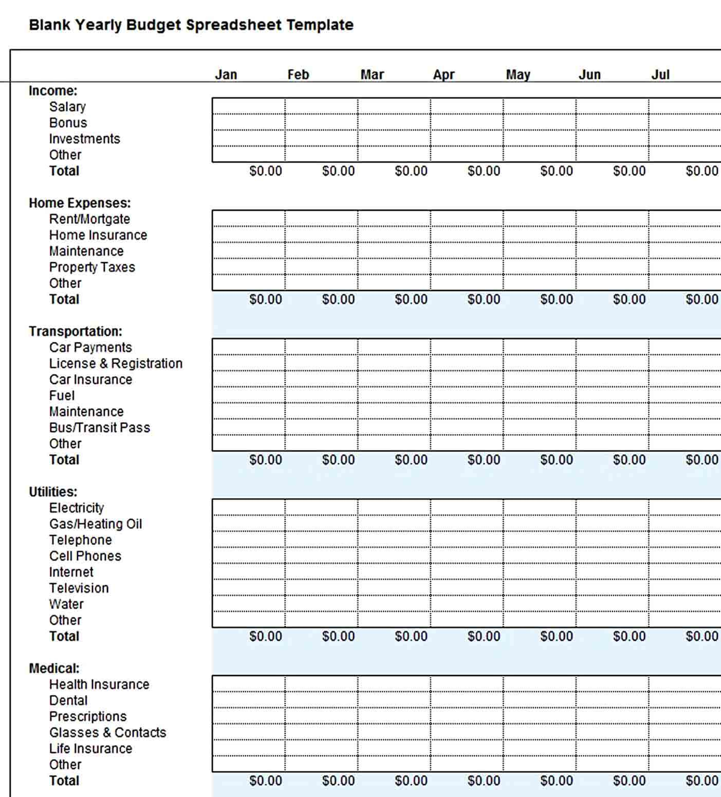 Yearly Budget Template  Inside Yearly Personal Budget Template With Regard To Yearly Personal Budget Template
